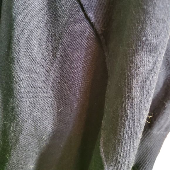 Paper Crane Anthropologie Navy Blue Deconstructed Tunic Sweater Sz L - Picture 4 of 9